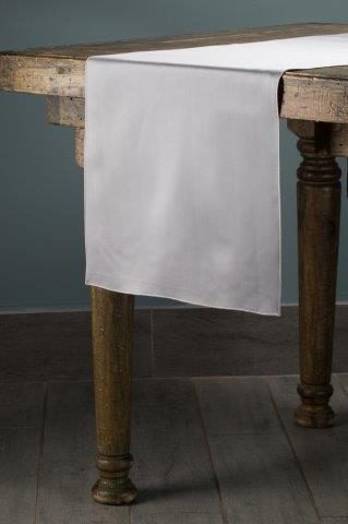 Matte Lamour Silver table runner